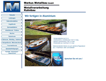 Tablet Screenshot of markus-metallbau.de
